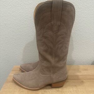 Tecovas Tan Heeled Boots